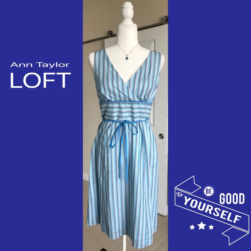Pretty Ann Taylor Loft Dress🌸Sleeveless Sz 6